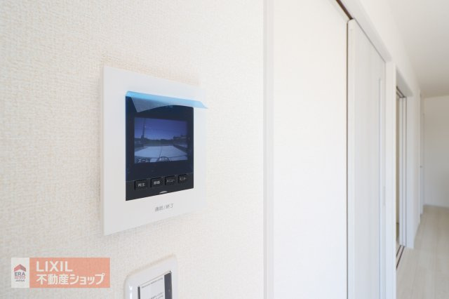 【TVインターホン】現地完成写真。カラーTVインターホン。