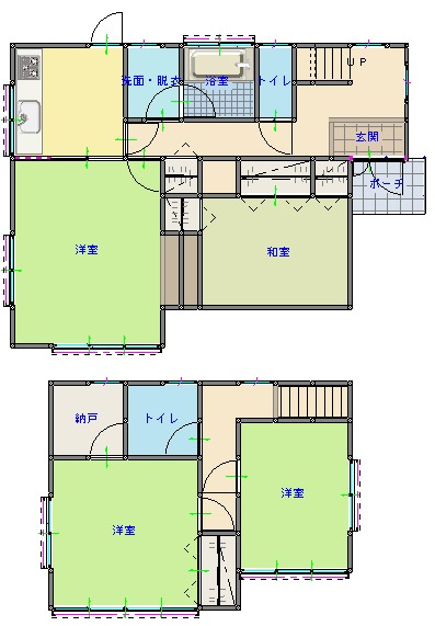 【岡芹4K ダンスホールの間取り】