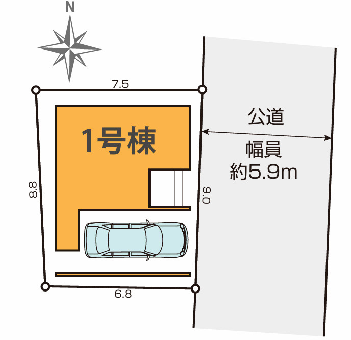 駐車1台可能（車種による）
