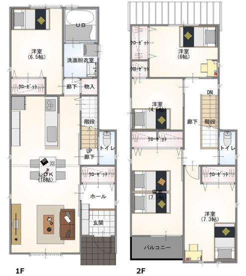 5ＬＤＫの非常に使いがっての良い間取りとなっております♪