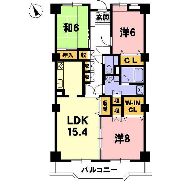 【ロイヤルレインボー草津の間取り】