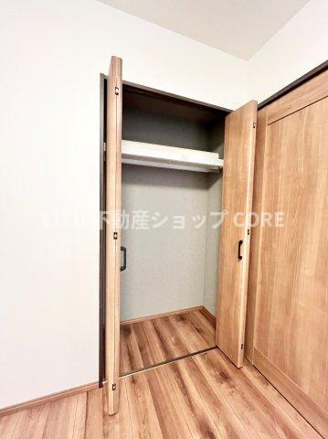 全居室にクローゼットを完備！居室空間をより広く隅々までお使いいただけますね。　