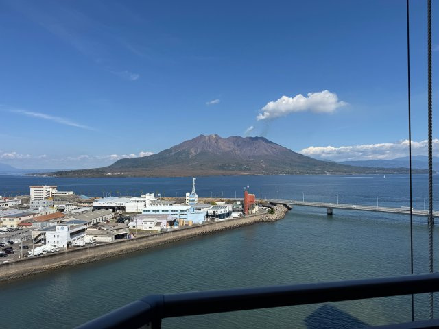 桜島が良く見えます。