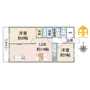 日商岩井中津マンションの間取り