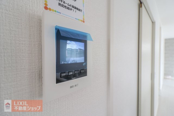 【Erde真岡市下高間木2期 1号棟のTVモニター付きインターフォン】
