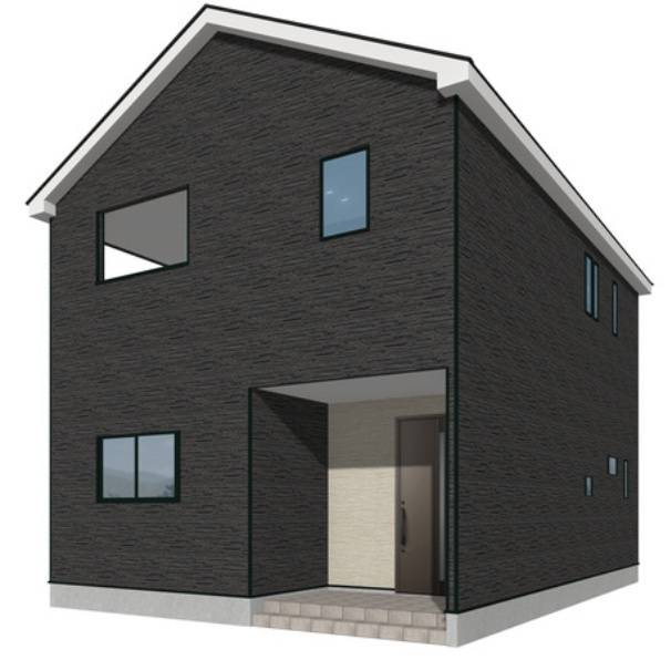 【完成予想図】3号棟　建築中。奥行きのあるインナーバルコニーでお洗濯物の日焼けも防げて雨の日も濡れにくいです