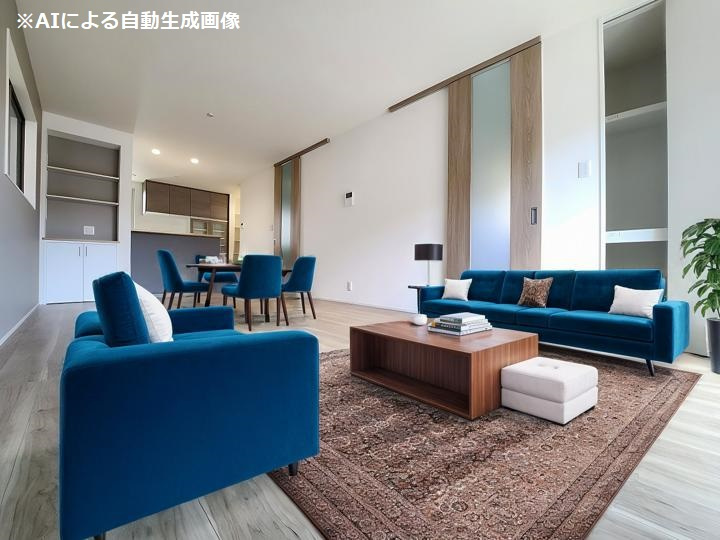 全室収納完備。1階には広々とした洋室を配置することで生活動線に配慮した設計が魅力。※家具はCGです