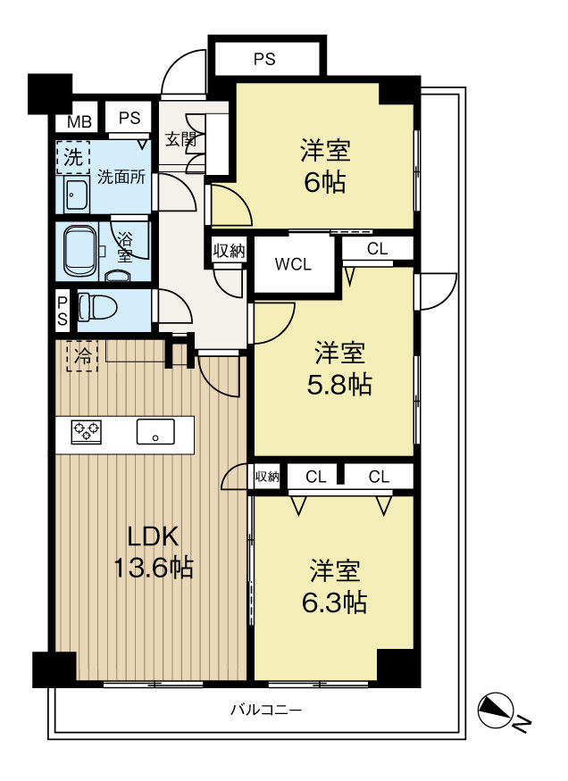間取り：328000623354