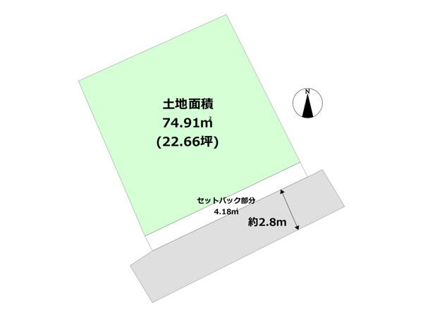 【神戸市灘区泉通5丁目売り土地の間取り】