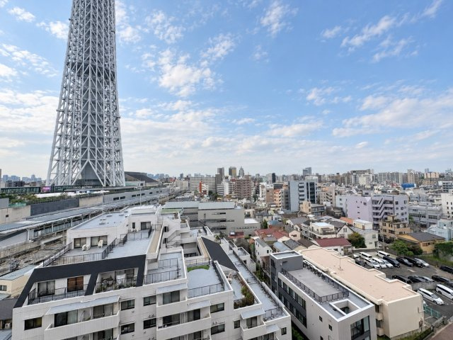 前面棟が無く眺望良好