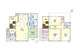 宇部市大字東岐波の新築戸建ての間取り