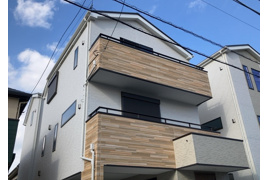 相模原市南区南台の新築戸建ての外観