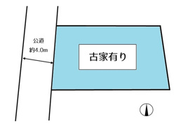 上尾市大字瓦葺の土地の間取り