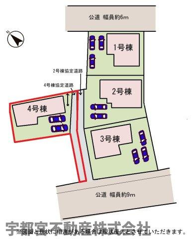 【区画図】駐車場並列2台可能。南庭ではバーベキューや家庭菜園など夢が広がりますね♪