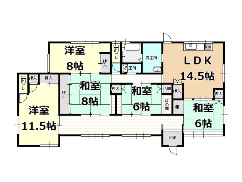 ※未登記建物の間取り図です。