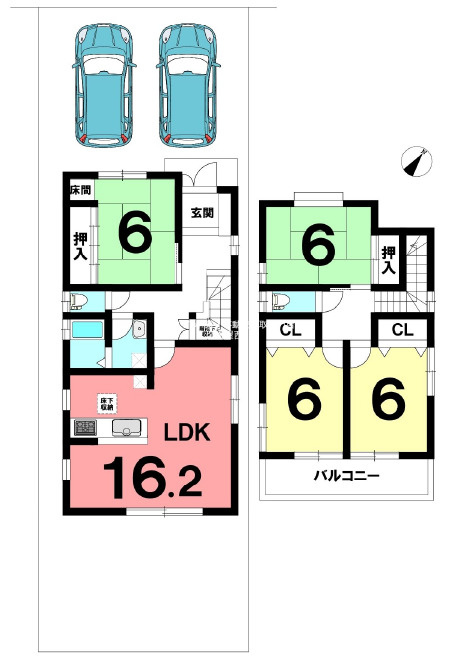 区画図　※図面と現況が異なる場合は現況優先といたします。