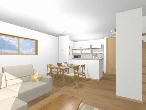 【上葛原二丁目のリビングダイニング】