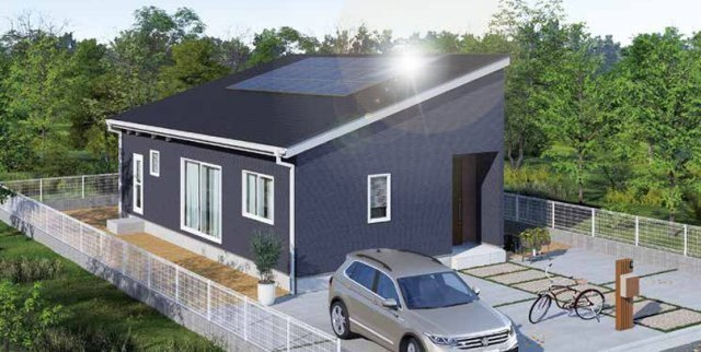 こちらは建物プラン例：参考イメージ図です。　建物価格/1548万（税抜）　建物面積/69.56？（21.04坪）　オプション設備・外構工事費別