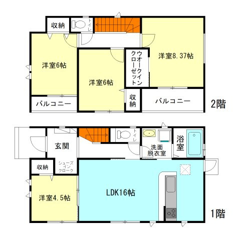 【ハートフルタウン渋川市石原34ーAの間取り】