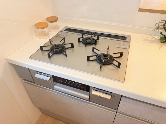 お手入れしやすく使い勝手のいいガスコンロ　