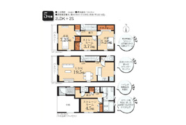 川崎市幸区小向西町4丁目　新築戸建の間取り