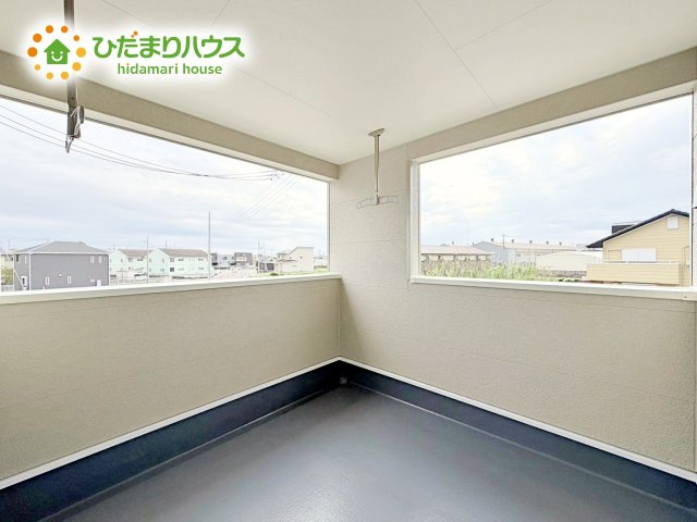 人気が高いインナーバルコニーを採用♪天候を気にせず洗濯物を干せ、紫外線も気にせずに済みます(*^^)v