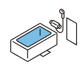 窓付きの浴室！風通しをしてカビ対策にも効果的！