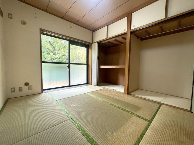 収納付きで整えやすい一室