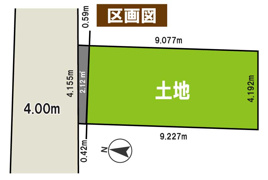 志村坂上建築条件付売地 1区画の間取り