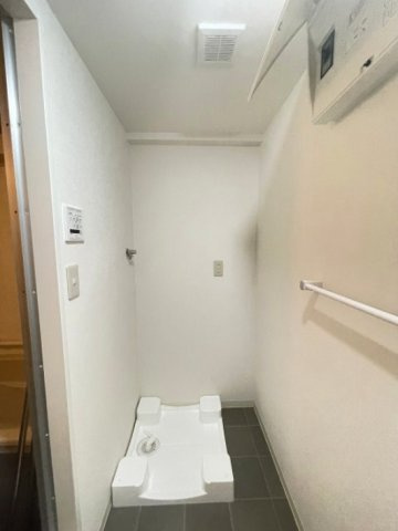 洗濯機置き場です。