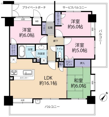 間取り：334000243669
