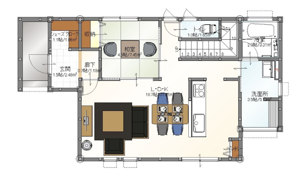 【社ノ木一丁目の間取り】