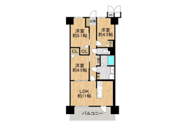 コスモシティ森林公園参番館の間取り