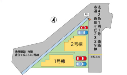 区画図です。2号棟