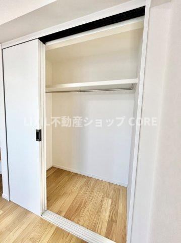 全居室に収納を完備しておりますので、居室の全空間を有効活用出来ます。　