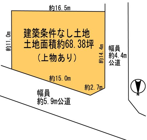 【茨木市玉瀬町 売土地の間取り】
