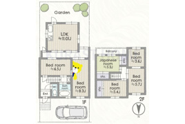 乙訓郡大山崎町円明寺葛原 中古戸建の間取り