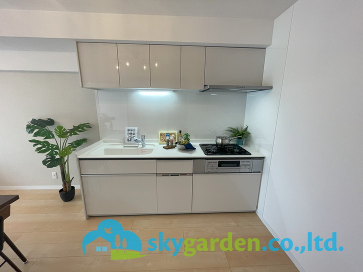 コンパクトなキッチンで掃除もラクラク