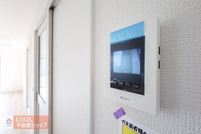 【TVインターホン】現地完成写真。カラーTVインターホン。