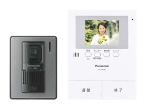 TVモニター付きインターフォンで来客をチェックできます。