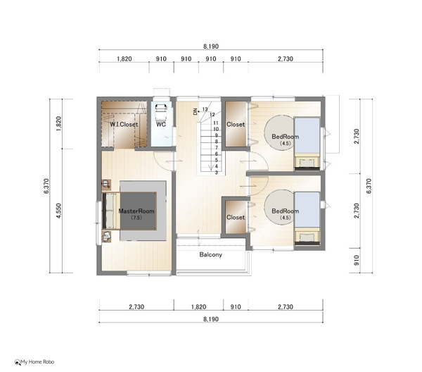 【熊西一丁目の間取り】