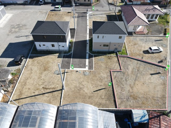 【笛吹市石和町川中島区画① 売地の外観】