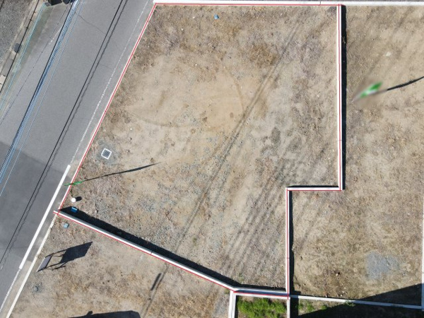 【笛吹市石和町川中島区画① 売地の外観】