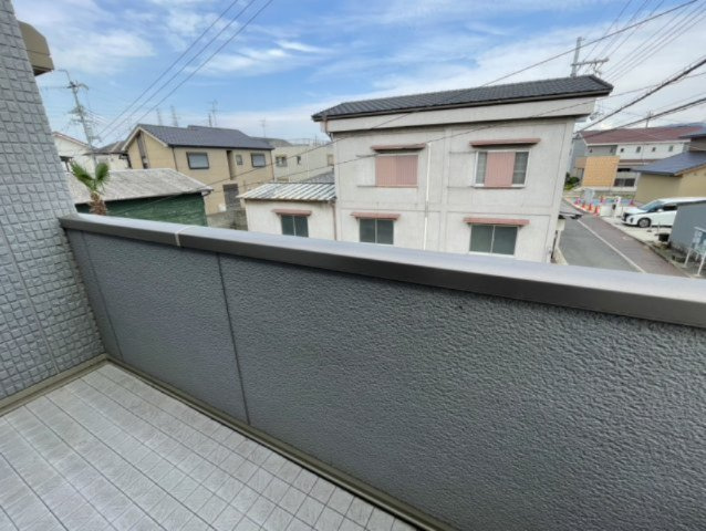 南東向きのバルコニーです♪