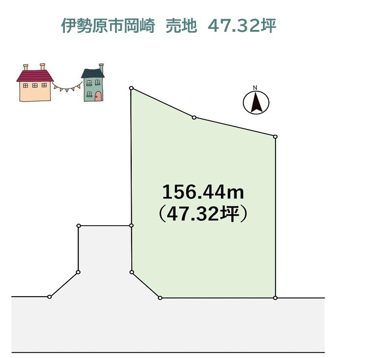 建築についてじっくり考えられる建築条件なしの売地！　　　　　　47坪超えのゆとりある土地で、ガーデニングや家庭菜園、お子さまの遊び場など、お庭のある暮らしも楽しめる広さ◎