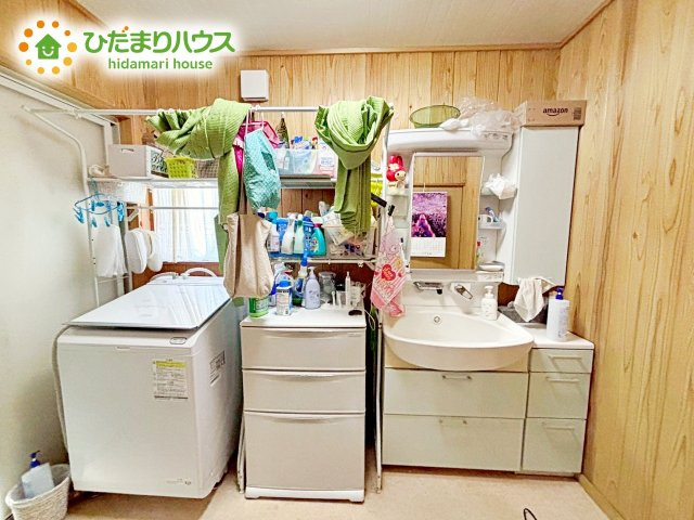 シンプルなのに心地よい洗面スペース。