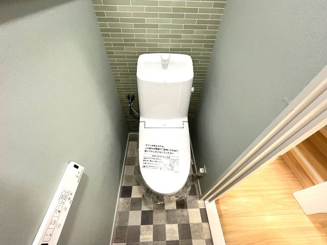 トイレも新品で清潔感があります！