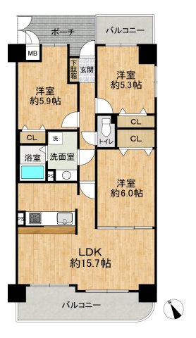 間取り：327002647308