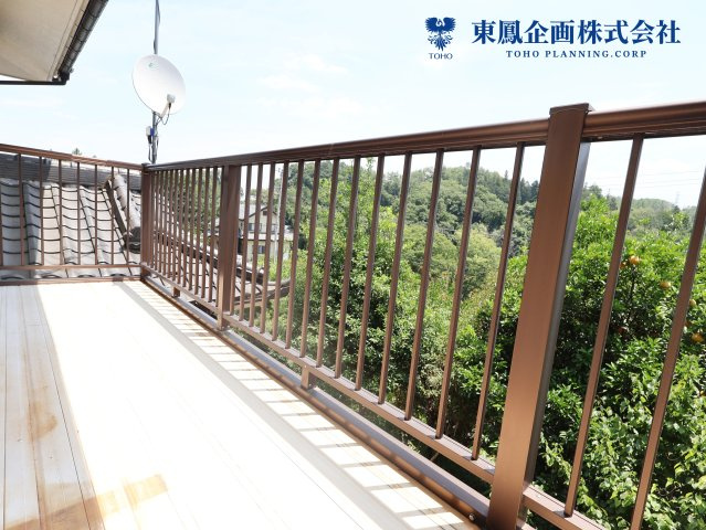 陽当りの良いバルコニー
