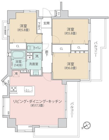 間取り：314002643843